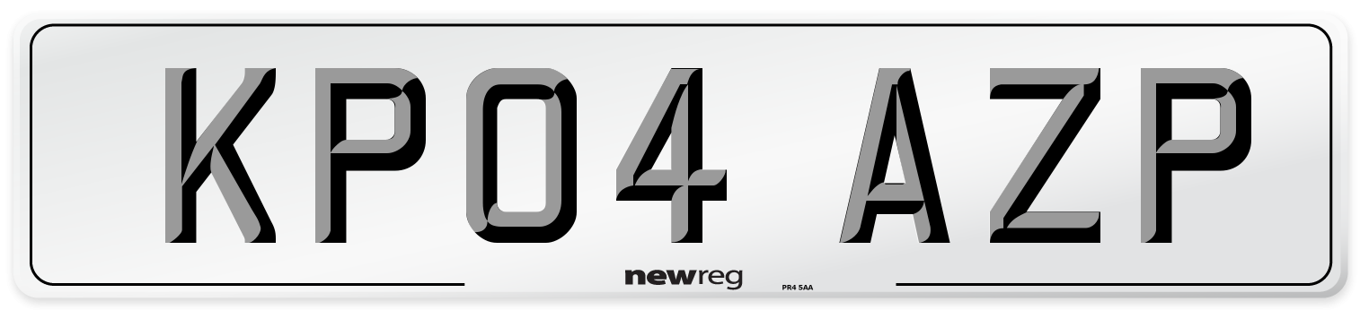 KP04 AZP Number Plate from New Reg
